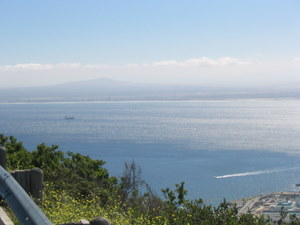 the container ship in Table Bay