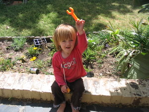 Sophie with spanner